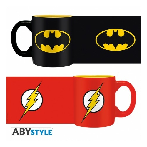 DC COMICS Batman és Flash mini espresso kávés bögre szett