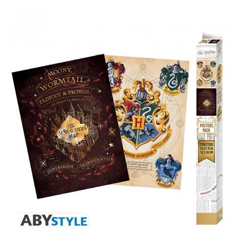 HARRY POTTER  Chibi Poszter szett Crest &amp; Marauders