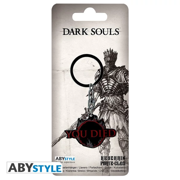 Dark Souls You Died fém kulcstartó