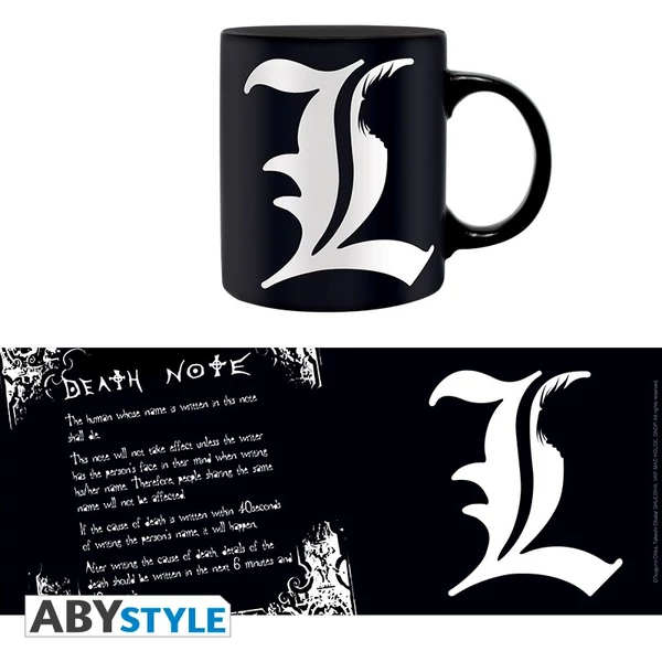 DEATH NOTE - bögre - 320 ml - L & rules