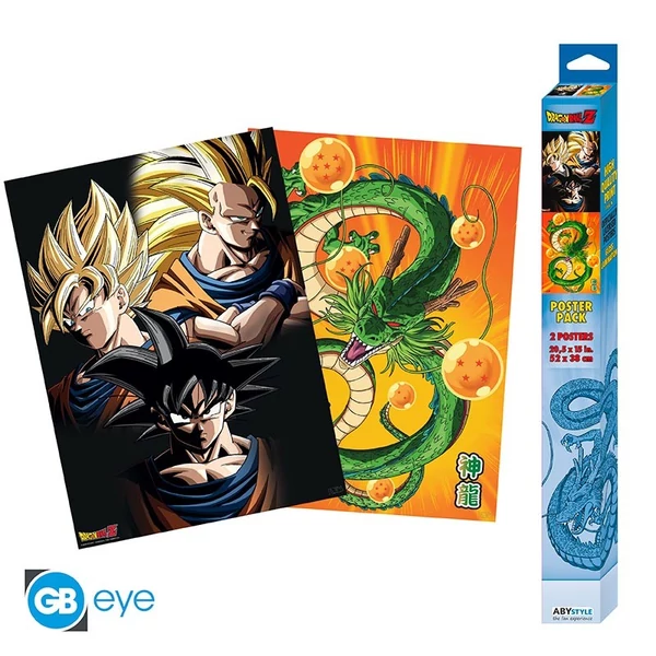 DRAGON BALL - Chibi poszter szett- Goku & Shenron- 52x38cm