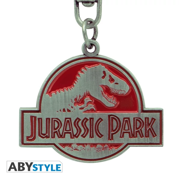 JURASSIC PARK logo fém kulcstartó