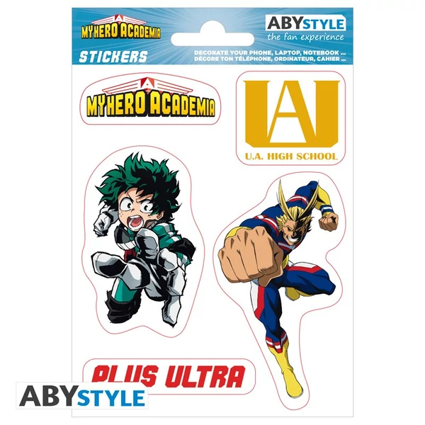 My Hero Academia matrica csomag 16cm x 11cm.