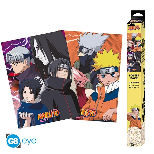 Chibi poszter szett 52x38 - Konoha Ninjas & Deserters