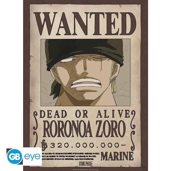 ONE PIECE - Chibi 52x38 poszter szett - Wanted Zoro & Sanji