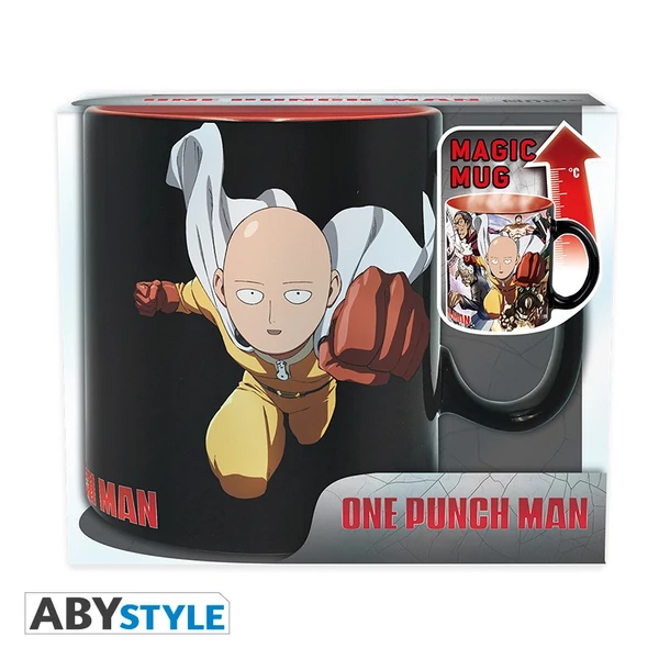 One Punch Man hőre változó bögre 460 ml