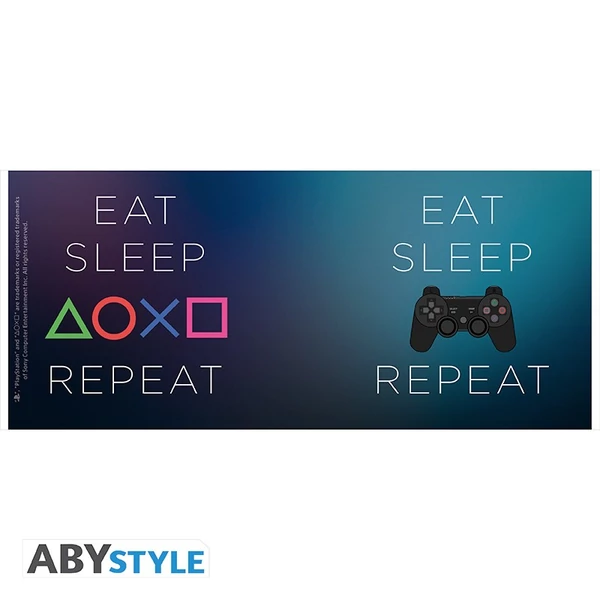 PLAYSTATION - bögre - 320 ml - Eat Sleep Repeat