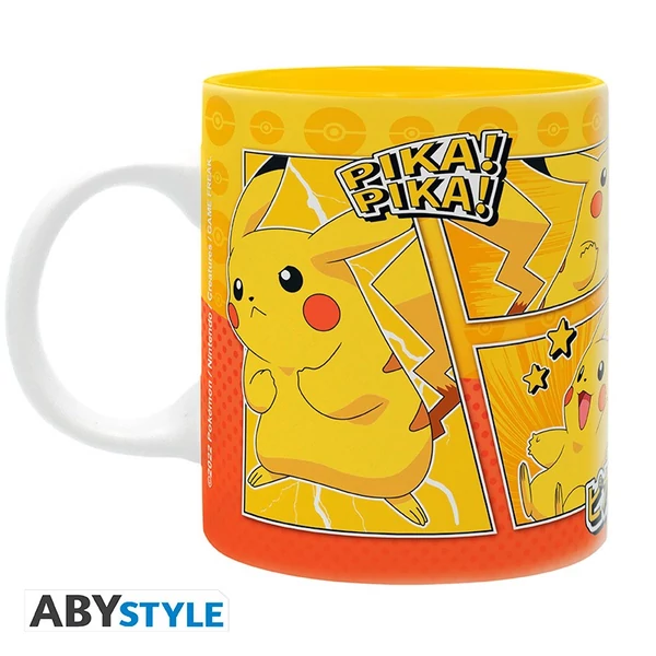 POKEMON -A5 jegyzetfüzet + bögre 320ml + képeslapok "Pikachu" ajándék szett