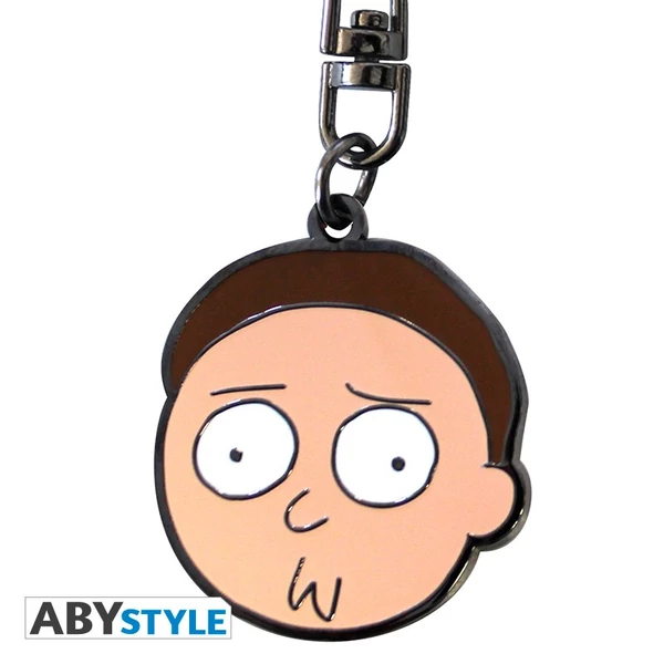 RICK AND MORTY - fém kulcstartó "Morty"