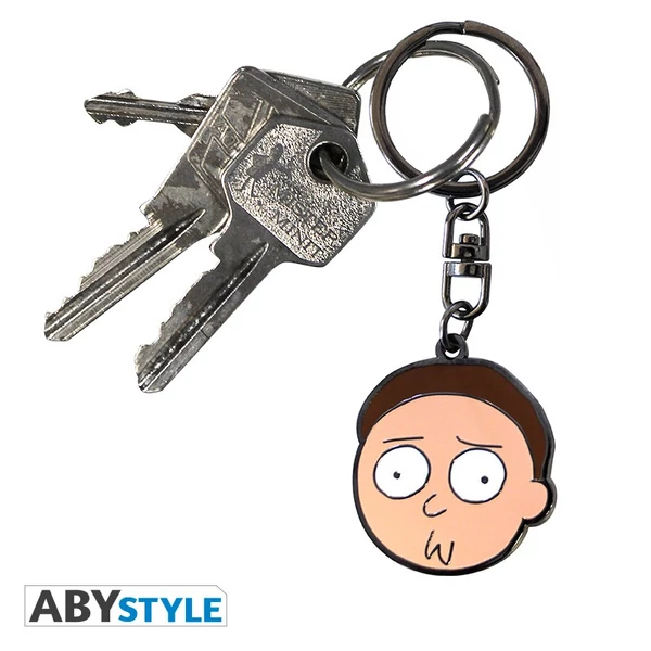 RICK AND MORTY - fém kulcstartó "Morty"