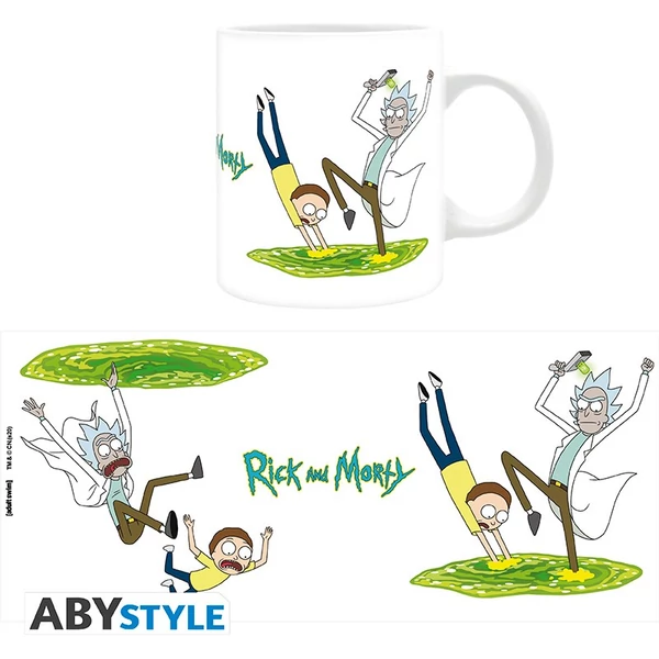 RICK AND MORTY Jump 2 portal bögre 320 ml