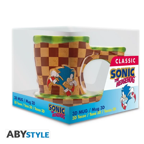 SONIC THE HEDGEHOG Classic 3D bögre