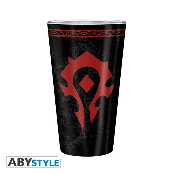 WORLD OF WARCRAFT Horda prémium üvegpohár 400 ml