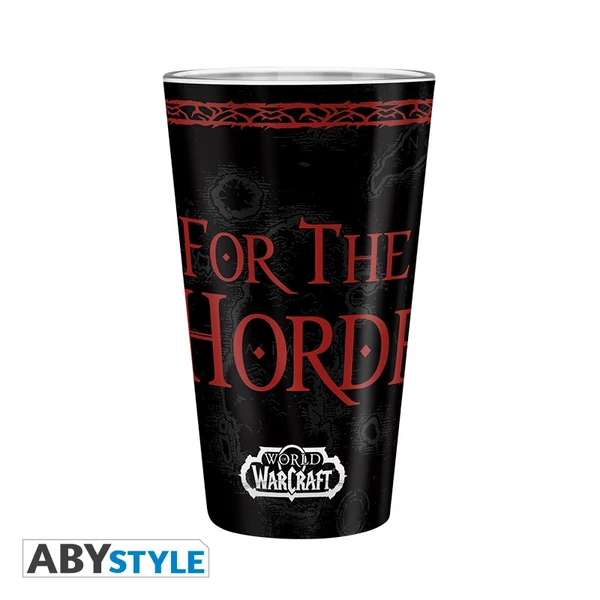 WORLD OF WARCRAFT Horda prémium üvegpohár 400 ml