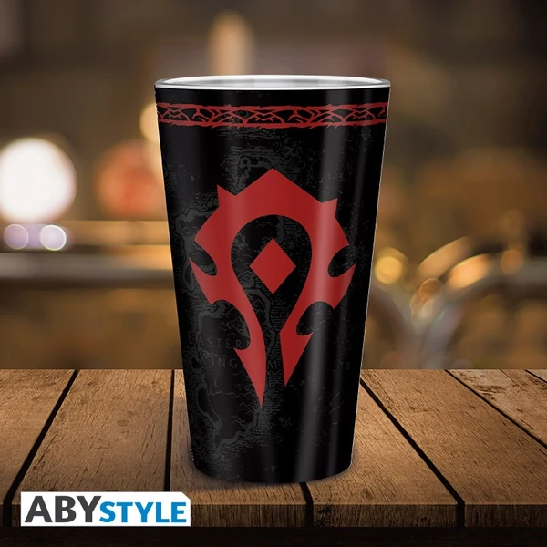 WORLD OF WARCRAFT Horda prémium üvegpohár 400 ml