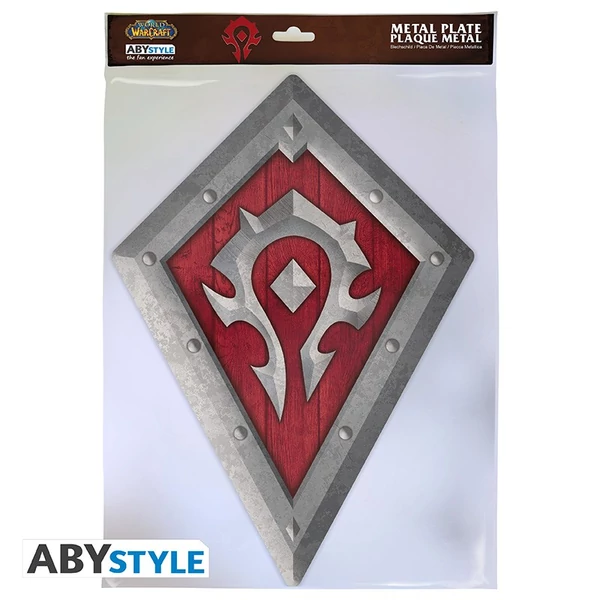 WORLD OF WARCRAFT Horde shield fém plakát
