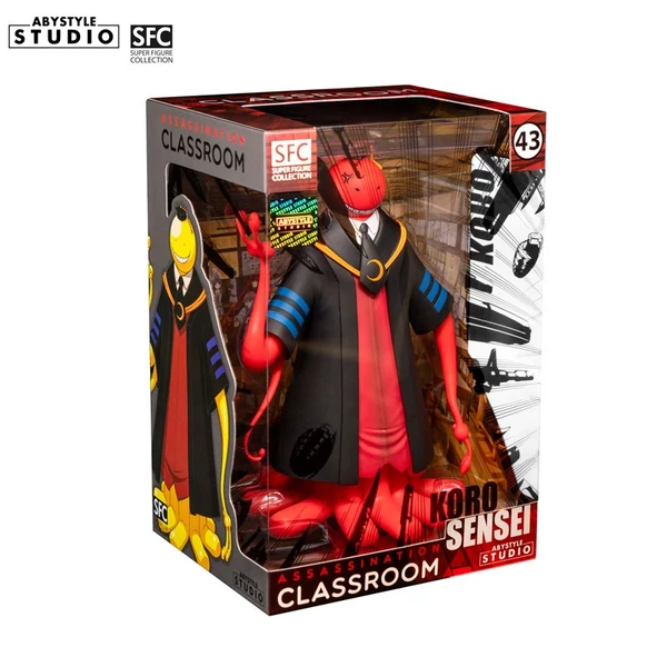 ASSASSINATION CLASSROOM - Koro Sensei figura, piros