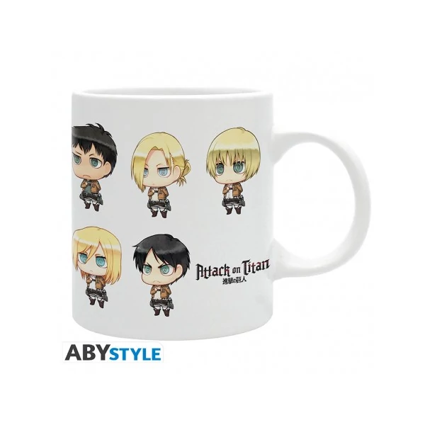 ATTACK ON TITAN - Bögre - 320 ml - All Chibis