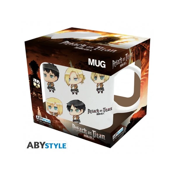 ATTACK ON TITAN - Bögre - 320 ml - All Chibis