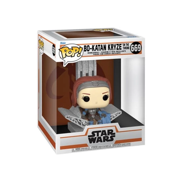 Star Wars: The Mandalorian POP! Deluxe Vinyl Figure Bo Katan w/Throne