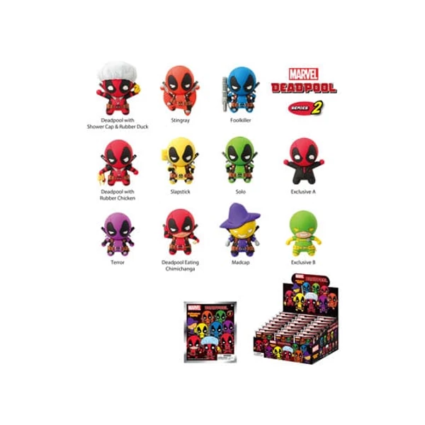 Marvel 3D PVC Bag Clips Deadpool