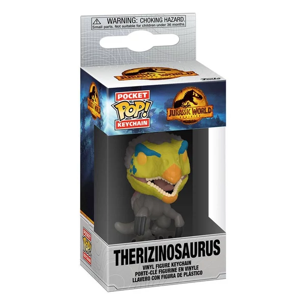 Jurassic World 3 POP! Therizinosaurus kulcstartó