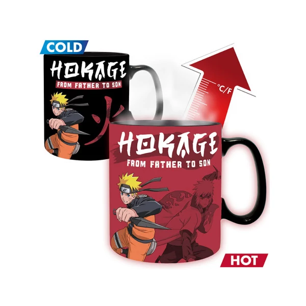 NARUTO SHIPPUDEN - Hőre változó bögre - 460 ml - 