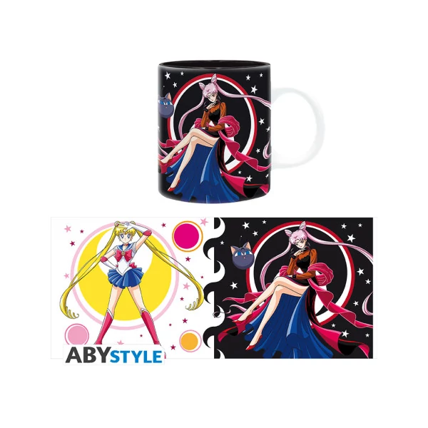 SAILOR MOON - Bögre - 320 ml - Sailor Moon Vs Black Lady