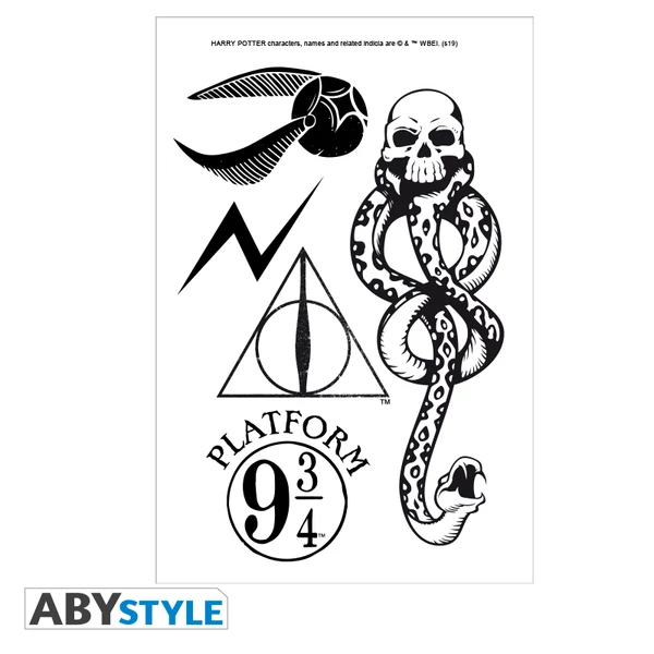 HARRY POTTER - Tattoos - 15x10cm - X5