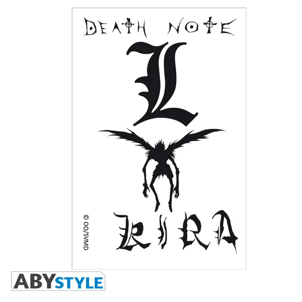 DEATH NOTE - Tetoválás matricák - 15x10cm