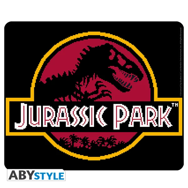JURASSIC PARK - Rugalmas Egérpad - Pixel logo