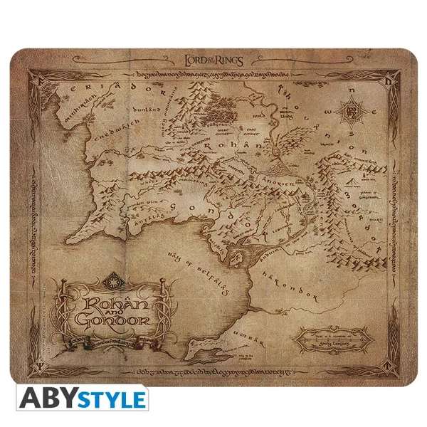 LORD OF THE RINGS - Rugalmas Egérpad - Rohan & Gondor map
