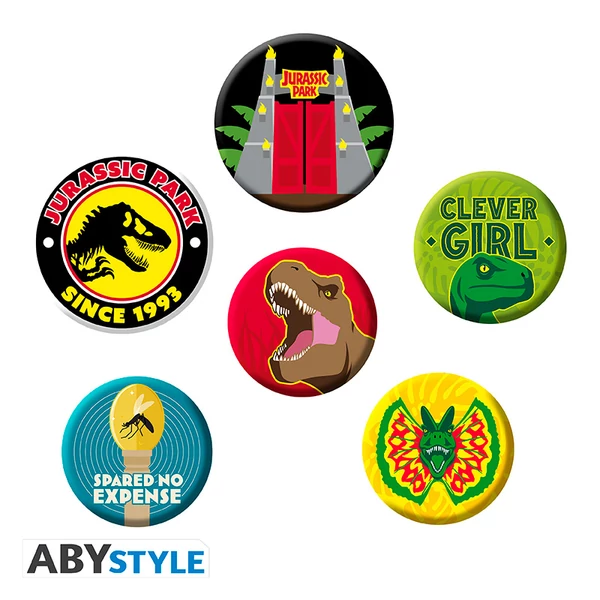 JURASSIC PARK - Kitűző Csomag - Icons