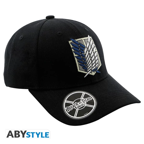 ATTACK ON TITAN - Sapka - Black - Scout Symbol