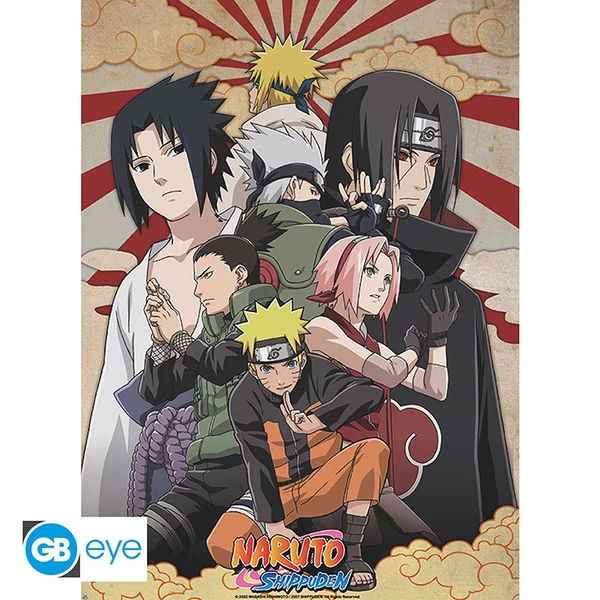 NARUTO SHIPPUDEN - Poszter Chibi 52x38 - Shippuden Group 2