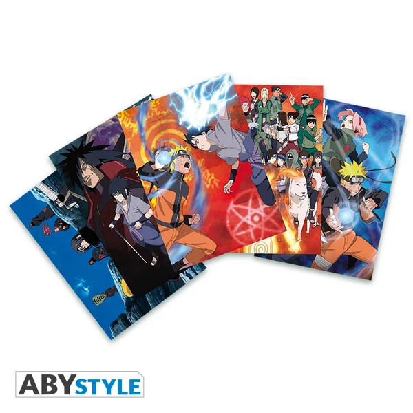 NARUTO SHIPPUDEN - Képeslapok - Szett 1