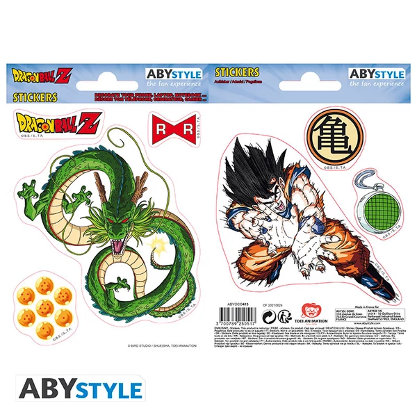 DRAGON BALL - Matricák - 16x11cm/ 2 sheets - DBZ/ Shenron