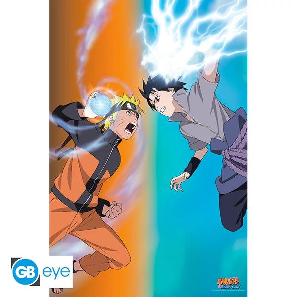 NARUTO SHIPPUDEN - Poszter Maxi 91.5x61 - Naruto vs Sasuke