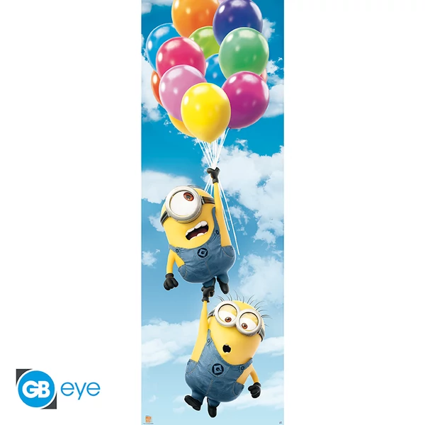 MINIONS - Ajtóposzter - Balloons (53x158)