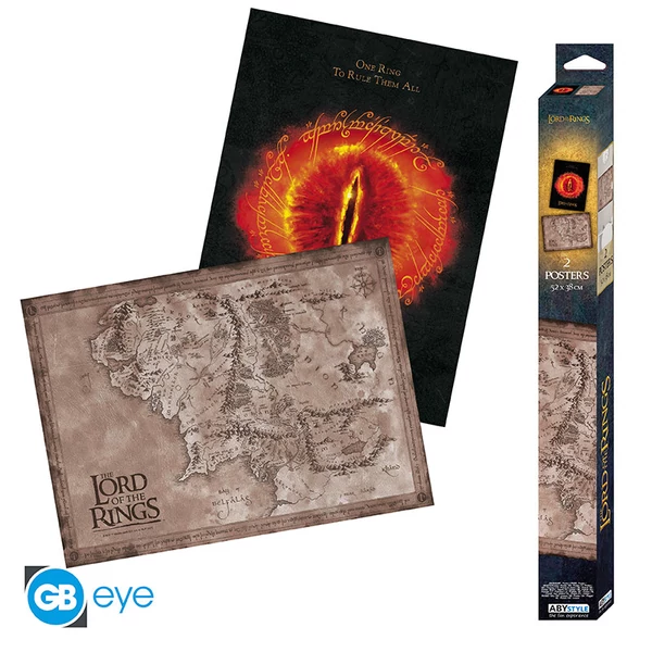 LORD OF THE RINGS - Szett 2 Poszterek Chibi 52x38 - Lord of the rings