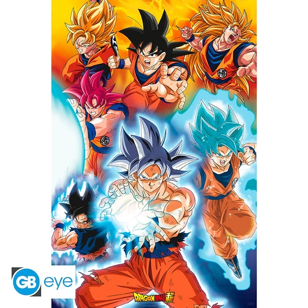 DRAGON BALL SUPER - Poszter Maxi 91.5x61 FSC MIX - Transformations