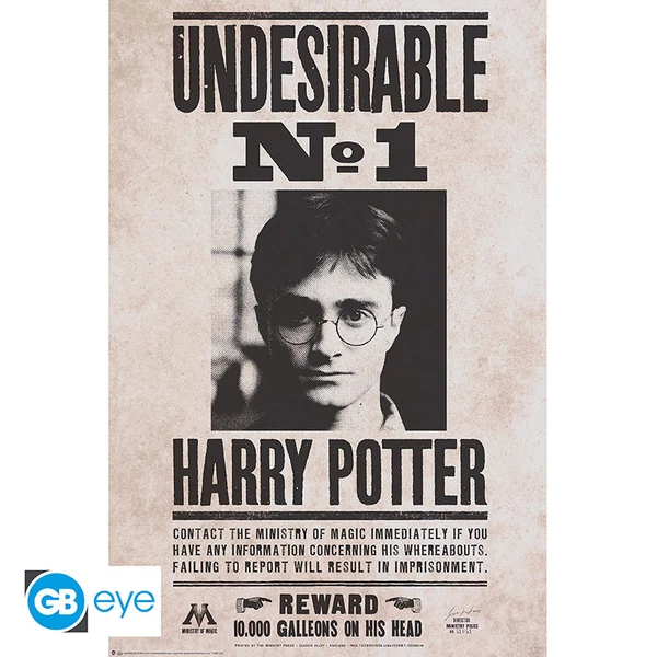 HARRY POTTER - Poszter Maxi 91.5x61 - Undesirable n°1