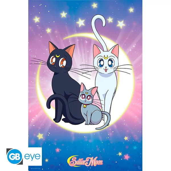 SAILOR MOON - Poszter Maxi 91.5x61 - Luna, Artemis & Diana