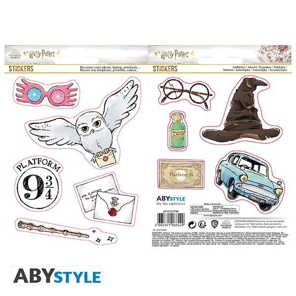 HARRY POTTER - Matricák - 16x11cm/ 2 sheets - Magical Objects 2