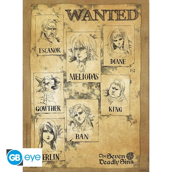 THE SEVEN DEADLY SINS - Poszter Chibi 52x38 - Wanted