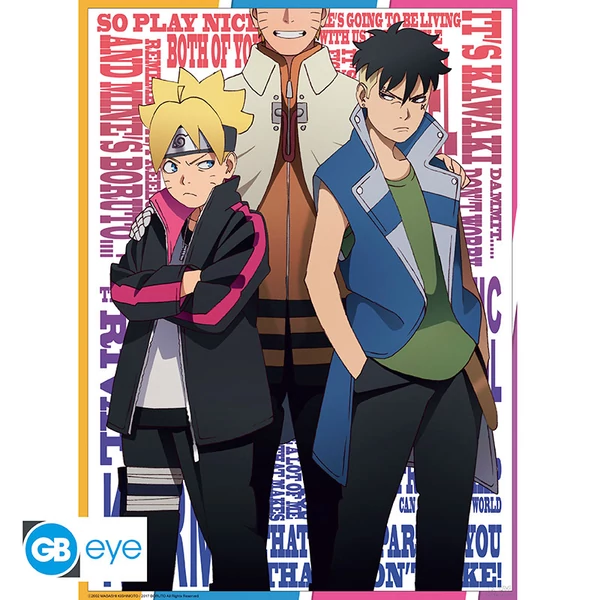 BORUTO - Poszter Chibi 52x38 - Boruto & Kawaki