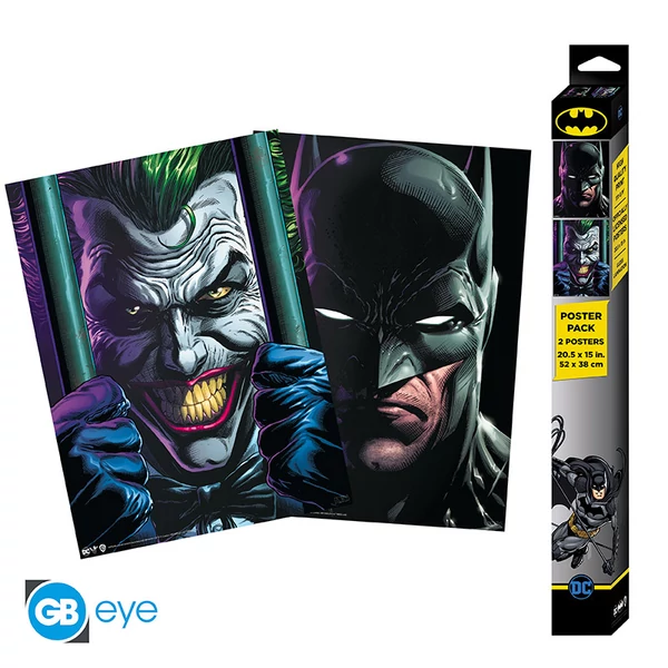 DC COMICS - Szett 2 Poszterek Chibi 52x38 - Batman and Joker