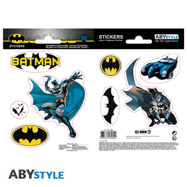 DC COMICS - Matricák - 16x11cm/ 2 sheets - Batman and Logo