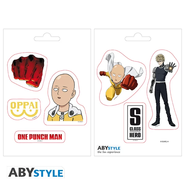 ONE PUNCH MAN - Matricák - 16x11cm/ 2 sheets - Saitama and Icons
