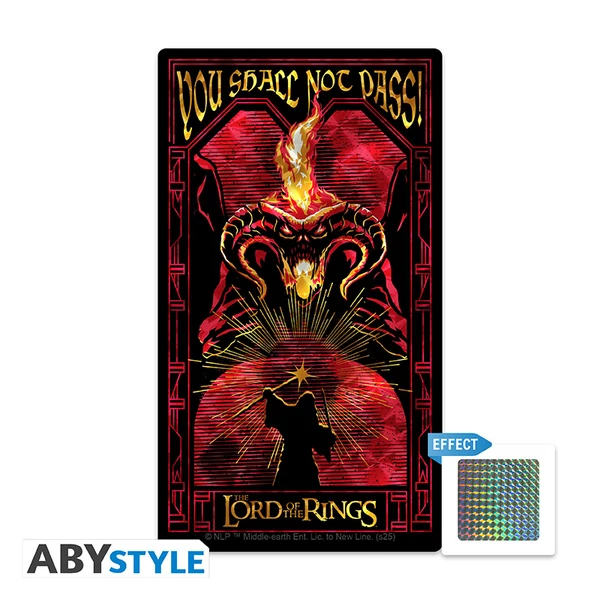 LORD OF THE RINGS - Individual Vinyl Matrica - You shall not pass